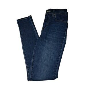 Levis 721 Womens Blue Hi-rise Skinny 26 Jeans 26x32